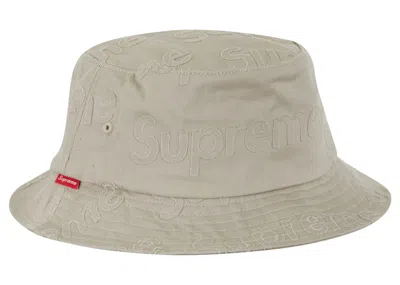Pre-owned Supreme Lasered Twill Crusher Hat In Tan
