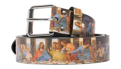 Pre-owned Supreme Last Supper Leather Belt In Multi