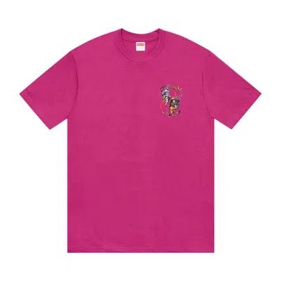 Pre-owned Supreme Laugh Now Tee 'magenta' In Pink