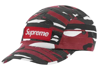 Pre-owned Supreme Laye Camo Camp Cap In Red