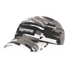 Supreme Layered Camo Camp Cap 'black White Grey' In Multi