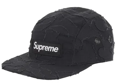 Pre-owned Supreme Layered Camo Camp Cap In Black