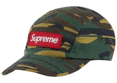 Pre-owned Supreme Layered Camo Camp Cap In Green