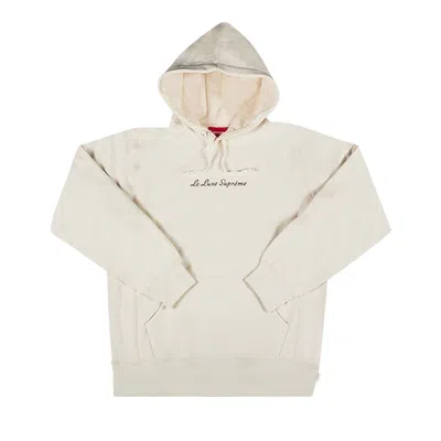 Pre-owned Supreme Le Luxe Hooded Sweatshirt 'natural' In Tan