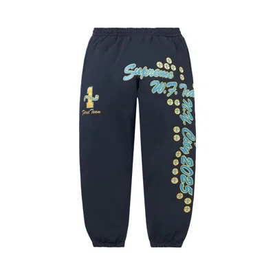Pre-owned Supreme League Champs Sweatpant 'navy' | Blue | Men's Size Xl