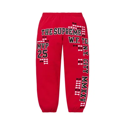 Pre-owned Supreme League Champs Sweatpant 'red' | Men's Size L