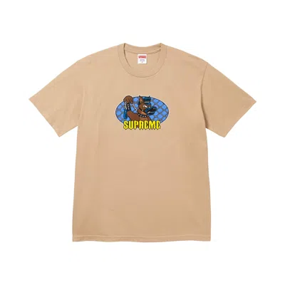 Pre-owned Supreme Leash Tee 'khaki' | Tan | Men's Size Xxl In Brown