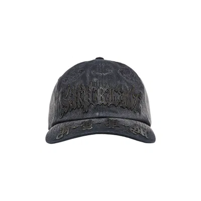 Pre-owned Supreme Leather Appliqué 6-panel 'black' | Men's Size Onesize
