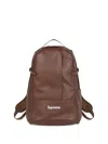 Supreme Leather Backpack In Brown