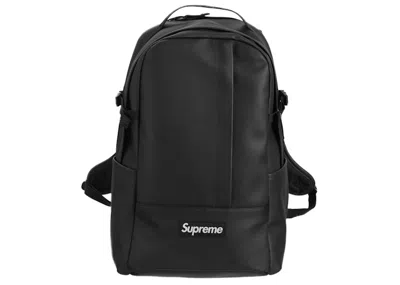 Pre-owned Supreme Leather Backpack In Black