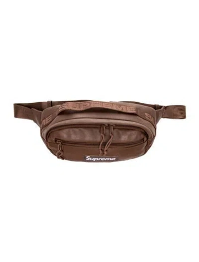 Pre-owned Supreme Leather Belt Bag 2024 In Brown