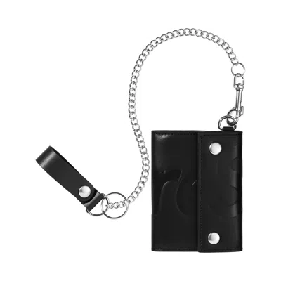 Pre-owned Supreme Leather Chain Wallet 'black' | Men's Size Onesize