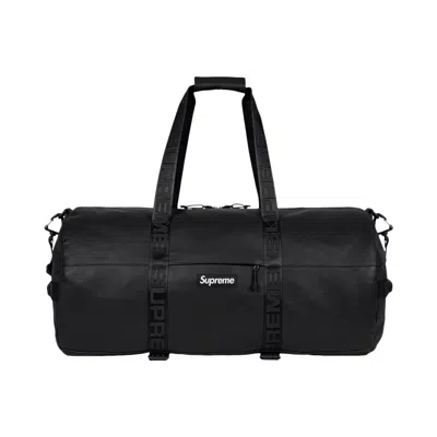 Pre-owned Supreme Leather Large Duffle Bag 'black' | Men's Size Onesize