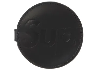 Pre-owned Supreme Leather Pocket Mirror In Black