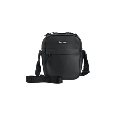 Pre-owned Supreme Leather Shoulder Bag 'black'