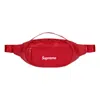 Supreme Leather Shoulder Bag 'red'