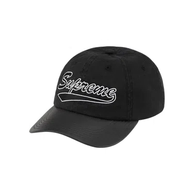 Pre-owned Supreme Leather Visor 6-panel 'black' | Men's Size Onesize