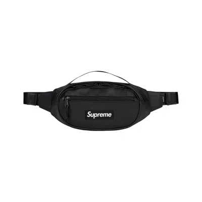 Pre-owned Supreme Leather Waist Bag 'black'