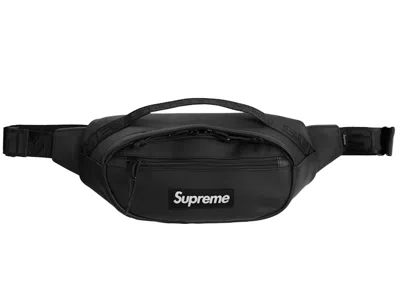 Pre-owned Supreme Leather Waist Bag In Black