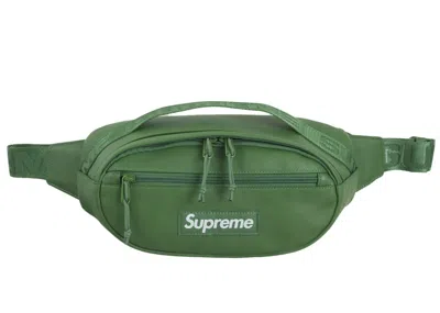 Pre-owned Supreme Leather Waist Bag In Green