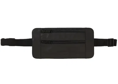 Pre-owned Supreme Leather Waist/shoulder Pouch In Black