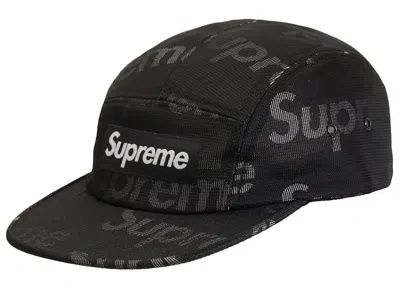 Pre-owned Supreme Lenticular Logo Camp Cap In Black