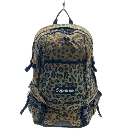 Pre-owned Supreme Leopard Camo Guide 28 Backpack Ss10 2010 Bag Og
