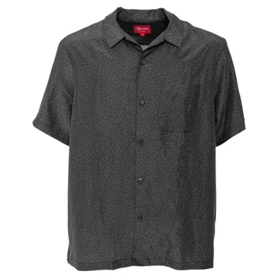 Pre-owned Supreme Leopard Silk Shirt - '20s In Black