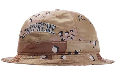 Pre-owned Supreme Levi's Nylon Bell Hat In Chocolate Chip Camo