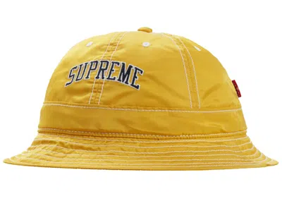 Pre-owned Supreme Levi's Nylon Bell Hat In Yellow