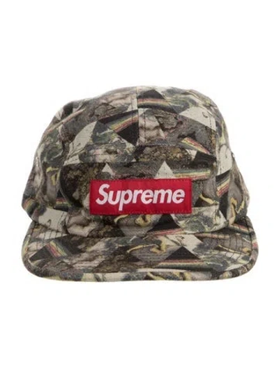 Pre-owned Supreme Liberty Camp Cap In Gray