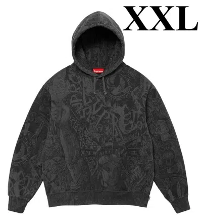 Pre-owned Supreme Liberty Hooded Sweatshirt : Black(xxl) Fw24