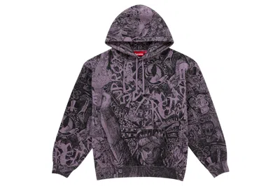 Pre-owned Supreme Liberty Hooded Sweatshirt Dusty Purple
