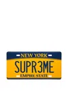 Supreme License Plate Embossed-graphic (31cm X 15cm) In Yellow