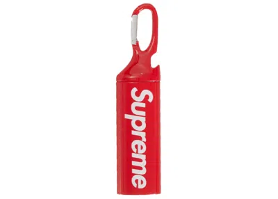 Pre-owned Supreme Lighter Case Carabiner In Red