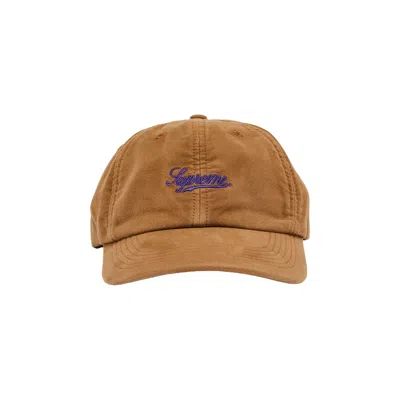 Pre-owned Supreme Lightweight Moleskin 6-panel 'brown' | Men's Size Onesize