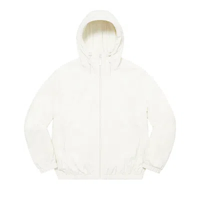 Pre-owned Supreme Lightweight Nylon Hooded Jacket 'stone' | White | Men's Size Xl
