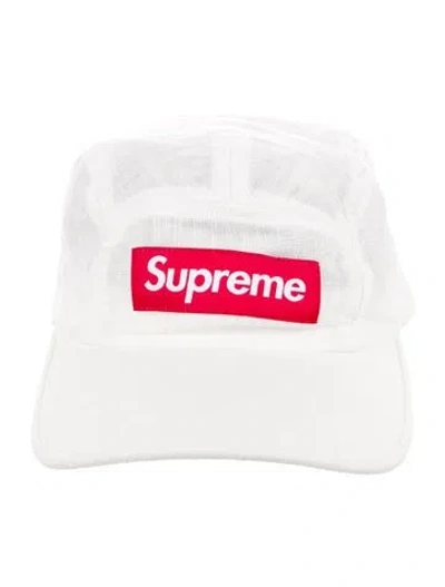 Pre-owned Supreme Linen Camp Cap In Multi