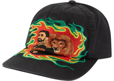 Pre-owned Supreme Lion Of Judah 6panel In Black