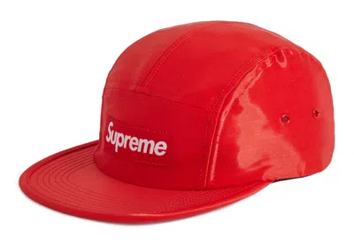 Pre-owned Supreme Liquid Silk Camp Cap In Red