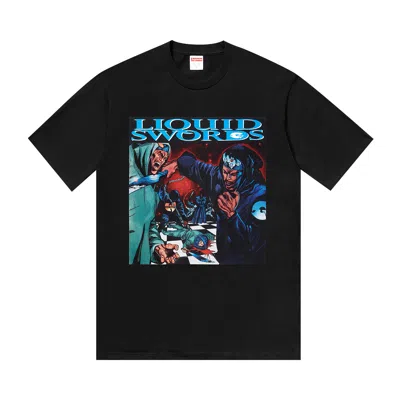 Pre-owned Supreme Liquid Swords T-shirt 'black'