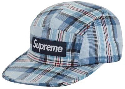 Pre-owned Supreme Lochcarron Camp Cap (fw25) In Light Blue