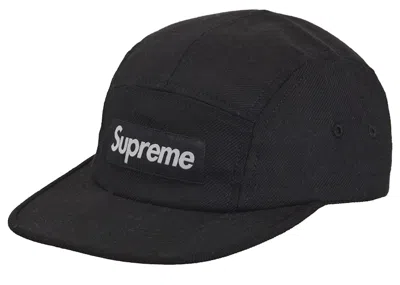 Pre-owned Supreme Lochcarron Camp Cap In Black