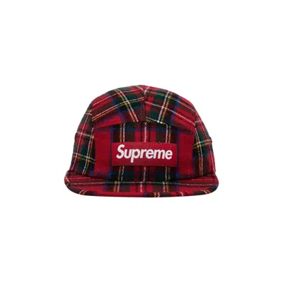 Pre-owned Supreme Lochcarron Camp Cap 'red Plaid'