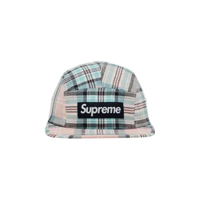 Pre-owned Supreme Lochcarron Camp Cap 'rose Plaid'