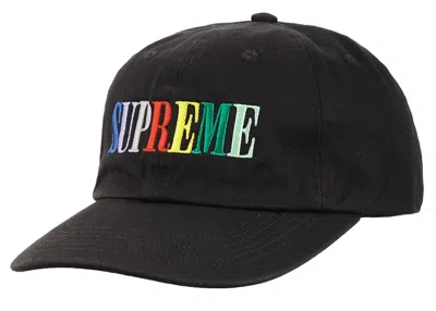 Pre-owned Supreme Logo 6panel In Black
