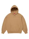 Supreme Logo Appliqué Hoodie In Brown