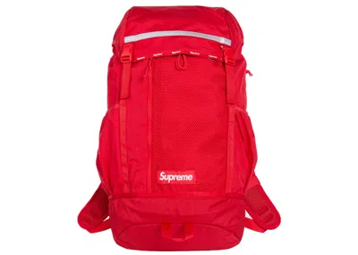 Pre-owned Supreme Logo Backpack (fw24) In Red