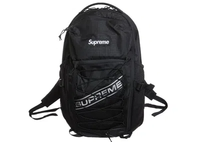 Pre-owned Supreme Logo Backpack In Black
