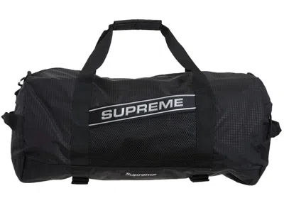 Pre-owned Supreme Logo Duffle Bag In Black